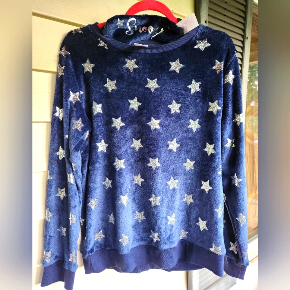 Secret Treasures Navy Blue Star Pajamas Large new with tag 3 pics set